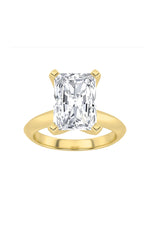 Load image into Gallery viewer, 3CTW Radiant Shaped Lab Grown Diamond (F/VS) Knife Edge Shank Solitaire Engagement Ring in 14K Gold
