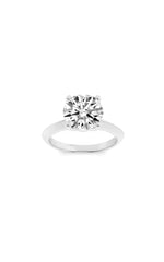 Load image into Gallery viewer, 2CTW Round Shaped Lab Grown Diamond (F/VS) Knife Edge Shank Solitaire Engagement Ring in 14K Gold
