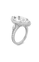 Load image into Gallery viewer, 9CTW Marquise Shaped Lab Grown Diamond (F/VS) Bold Statement Accented  Ring in 14K Gold
