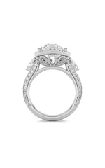 Load image into Gallery viewer, 9CTW Marquise Shaped Lab Grown Diamond (F/VS) Bold Statement Accented  Ring in 14K Gold
