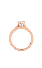 Load image into Gallery viewer, 2CTW Oval Shaped Lab Grown Diamond (G/VS) Channel Set Bridal Engagement Ring in 10K Gold
