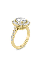 Load image into Gallery viewer, 4CTW Oval Shaped Lab Grown Diamond (F/VS) Bold Classic Engagement Ring in 14K Gold

