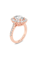 Load image into Gallery viewer, 4CTW Oval Shaped Lab Grown Diamond (F/VS) Bold Classic Engagement Ring in 14K Gold
