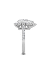 Load image into Gallery viewer, 4CTW Pear Shaped Lab Grown Diamond (F/VS) Bold Classic Engagement Ring in 14K Gold
