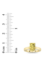 Load image into Gallery viewer, 2CTW Radiant Shaped Lab Grown Diamond (F/VS) Accented Bridge Shank Engagement Ring in 14K Gold

