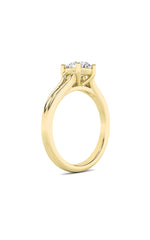 Load image into Gallery viewer, 1CTW Round Shaped Lab Grown Diamond (F/VS) Split Shank Solitaire Engagement Ring in 14K Gold
