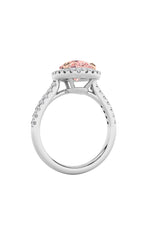 Load image into Gallery viewer, 3CTW Pear Shaped Lab Grown Diamond (F/VS) Bolld Accented Halo Engagement Ring in 14K Gold
