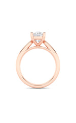Load image into Gallery viewer, 2CTW Elongated Cushion Shaped Lab Grown Diamond (G/VS) Classic Shank Solitaire Engagement Ring in 14K Gold
