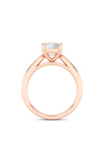 Load image into Gallery viewer, 2CTW Emerald Shaped Lab Grown Diamond (F/VS) Classic Shank Solitaire Engagement Ring in 14K Gold

