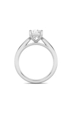 Load image into Gallery viewer, 2CTW Oval Shaped Lab Grown Diamond (F/VS) Classic Shank Solitaire Engagement Ring in 14K Gold
