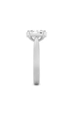 Load image into Gallery viewer, 2CTW Oval Shaped Lab Grown Diamond (F/VS) Classic Shank Solitaire Engagement Ring in 14K Gold
