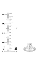 Load image into Gallery viewer, 2CTW Oval Shaped Lab Grown Diamond (F/VS) Classic Shank Solitaire Engagement Ring in 14K Gold
