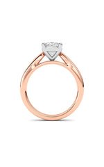 Load image into Gallery viewer, 2CTW Oval Shaped Lab Grown Diamond (F/VS) Classic Shank Solitaire Engagement Ring in 14K Gold
