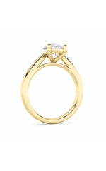 Load image into Gallery viewer, 2CTW Pear Shaped Lab Grown Diamond (F/VS) Classic Shank Solitaire Engagement Ring in 14K Gold
