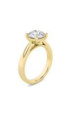 Load image into Gallery viewer, 1CTW Round Shaped Lab Grown Diamond (F/VS) Classic Shank Solitaire Engagement Ring in 14K Gold
