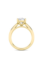 Load image into Gallery viewer, 1CTW Round Shaped Lab Grown Diamond (F/VS) Classic Shank Solitaire Engagement Ring in 14K Gold
