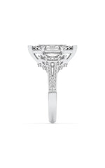 Load image into Gallery viewer, 4CTW Marquise Shaped Lab Grown Diamond (G/VS) Three Stone Accented Engagement Ring in 14K Gold
