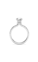 Load image into Gallery viewer, 2CTW Round Shaped Lab Grown Diamond (F/VS) Hidden Halo Accented Ring in 14K Gold
