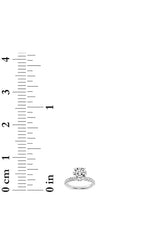 Load image into Gallery viewer, 2.5CTW Round Shaped Lab Grown Diamond (F/VS) Hidden Halo Accented Ring in 14K Gold
