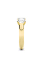 Load image into Gallery viewer, 2CTW Emerald Shaped Lab Grown Diamond (F/VS) Five Stone Band Ring in 14K Gold
