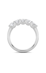 Load image into Gallery viewer, 2CTW Oval Shaped Lab Grown Diamond (F/VS) Five Stone Band Ring in 14K Gold
