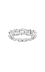 Load image into Gallery viewer, 2CTW Round Shaped Lab Grown Diamond (F/VS) Five Stone Band Ring in 14K Gold
