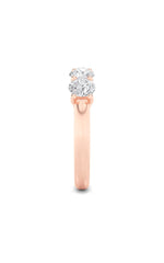 Load image into Gallery viewer, 2CTW Round Shaped Lab Grown Diamond (F/VS) Five Stone Band Ring in 14K Gold
