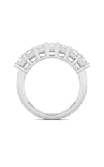 Load image into Gallery viewer, 3CTW Emerald Shaped Lab Grown Diamond (F/VS) Seven Stone Band Ring in 14K Gold
