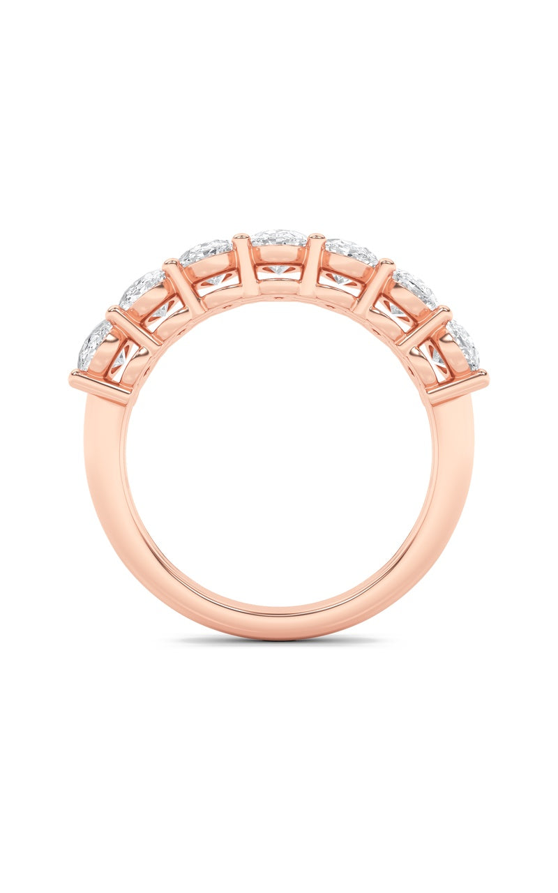2.25CTW Oval Shaped Lab Grown Diamond (F/VS) Ring in 14K Rose Gold