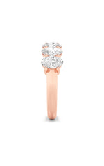 Load image into Gallery viewer, 2.25CTW Oval Shaped Lab Grown Diamond (F/VS) Ring in 14K Rose Gold
