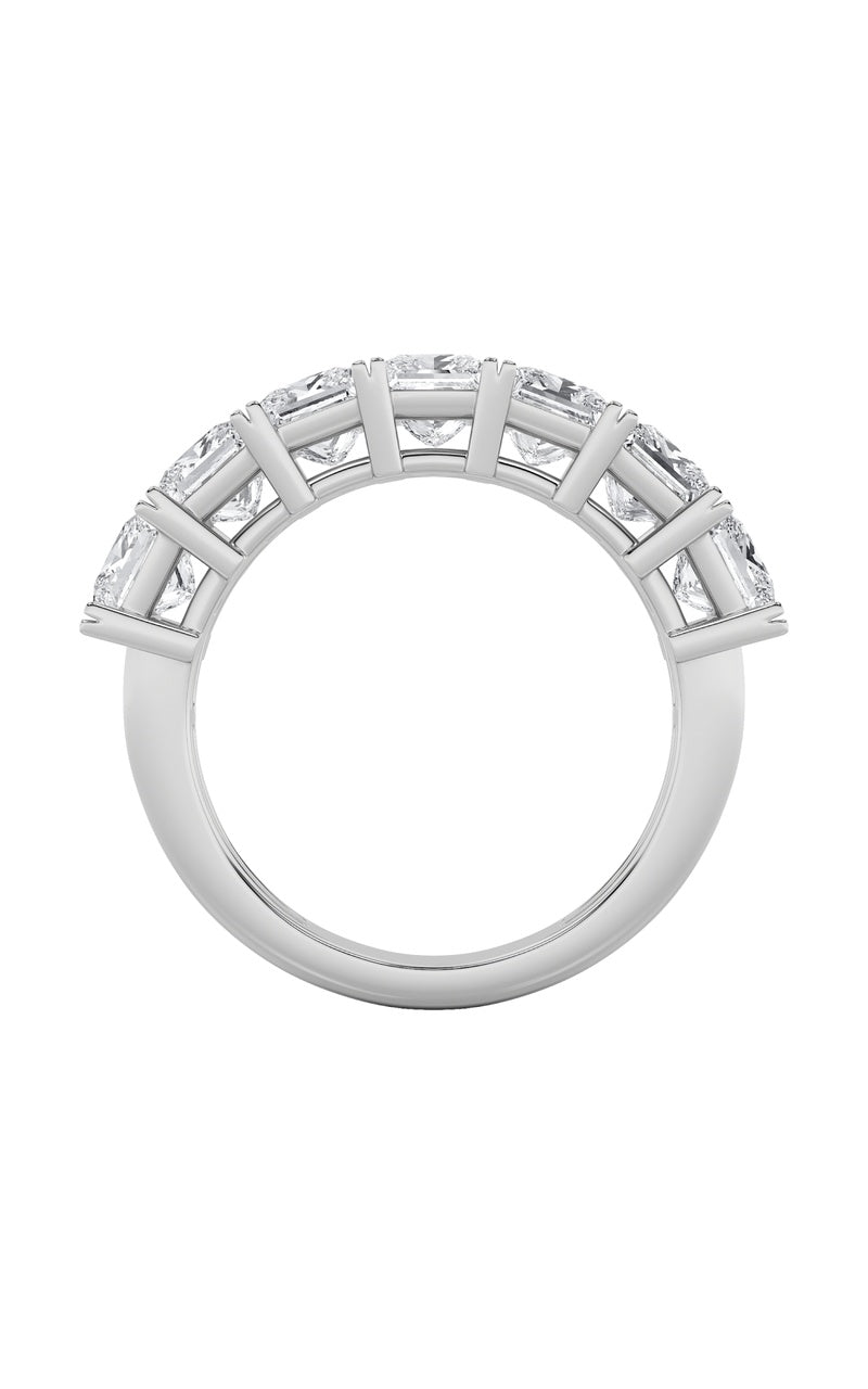 2CTW Princess Shaped Lab Grown Diamond (F/VS) Seven Stone Band Ring in 14K Gold