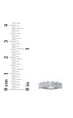 Load image into Gallery viewer, 2CTW Princess Shaped Lab Grown Diamond (F/VS) Seven Stone Band Ring in 14K Gold
