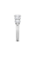 Load image into Gallery viewer, 2CTW Oval Shaped Lab Grown Diamond (F/VS) Seven Stone Band Ring in 14K Gold
