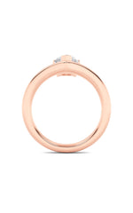 Load image into Gallery viewer, 1.5CTW Pear Shaped Lab Grown Diamond (F/VS) Chevron Solitaire Engagement Ring in 14K Gold
