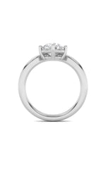 Load image into Gallery viewer, 1.5CTW Round Shaped Lab Grown Diamond (G/VS) Chevron Solitaire Engagement Ring in 14K Gold
