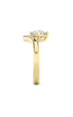Load image into Gallery viewer, 1.5CTW Round Shaped Lab Grown Diamond (G/VS) Chevron Solitaire Engagement Ring in 14K Gold
