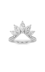 Load image into Gallery viewer, 1.5CTW Marquise Shaped Lab Grown Diamond (F/VVS) Fancy Contour Ring in 14K Gold
