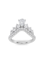 Load image into Gallery viewer, 1.5CTW Pear Shaped Lab Grown Diamond (F/VS) Fancy Contour Ring in 14K Gold
