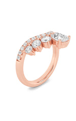 Load image into Gallery viewer, 1.5CTW Pear Shaped Lab Grown Diamond (F/VS) Fancy Contour Ring in 14K Gold
