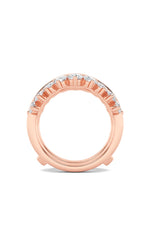 Load image into Gallery viewer, 2CTW Round Shaped Lab Grown Diamond (F/VS) Insert Jacket Ring in 14K Gold

