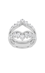 Load image into Gallery viewer, 2CTW Round Shaped Lab Grown Diamond (F/VS) Insert Jacket Ring in 14K Gold
