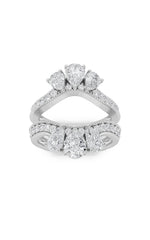 Load image into Gallery viewer, 2.25CTW Pear Shaped Lab Grown Diamond (F/VS) Insert Jacket Ring in 14K Gold
