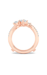 Load image into Gallery viewer, 2CTW Marquise Shaped Lab Grown Diamond (F/VS) Insert Jacket Ring in 14K Gold
