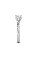 Load image into Gallery viewer, 1.5CTW Round Shaped Lab Grown Diamond (F/VS) Twisted Shank Solitaire Engagement Ring in 14K Gold
