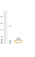 Load image into Gallery viewer, 2.5CTW Round Shaped Lab Grown Diamond (F/VS) Twisted Shank Solitaire Engagement Ring in 14K Gold
