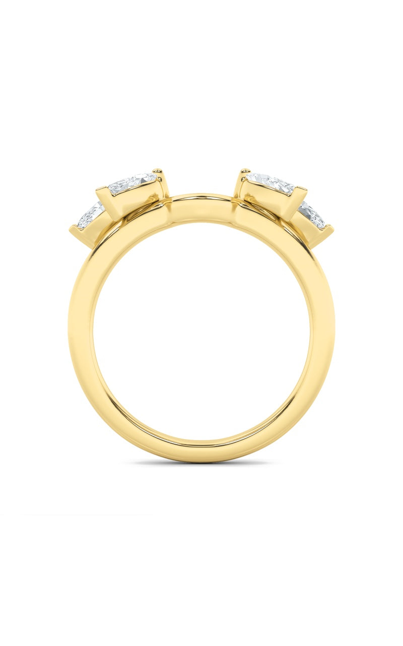 1CTW Marquise Shaped Lab Grown Diamond (F/VS) Wrap Ring in 14K Gold