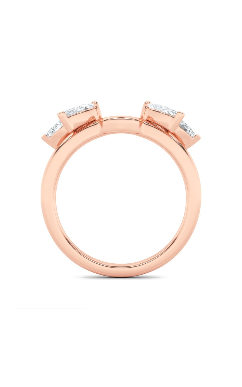 1CTW Marquise Shaped Lab Grown Diamond (F/VS) Wrap Ring in 14K Gold