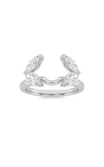 Load image into Gallery viewer, 1CTW Marquise Shaped Lab Grown Diamond (F/VS) Wrap Ring in 14K Gold
