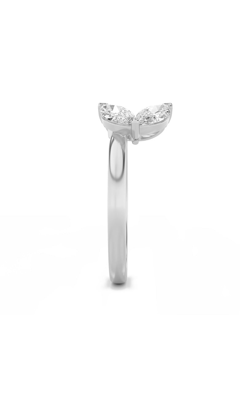 1CTW Marquise Shaped Lab Grown Diamond (F/VS) Wrap Ring in 14K Gold