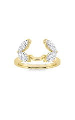 Load image into Gallery viewer, 1CTW Marquise Shaped Lab Grown Diamond (F/VS) Wrap Ring in 14K Gold
